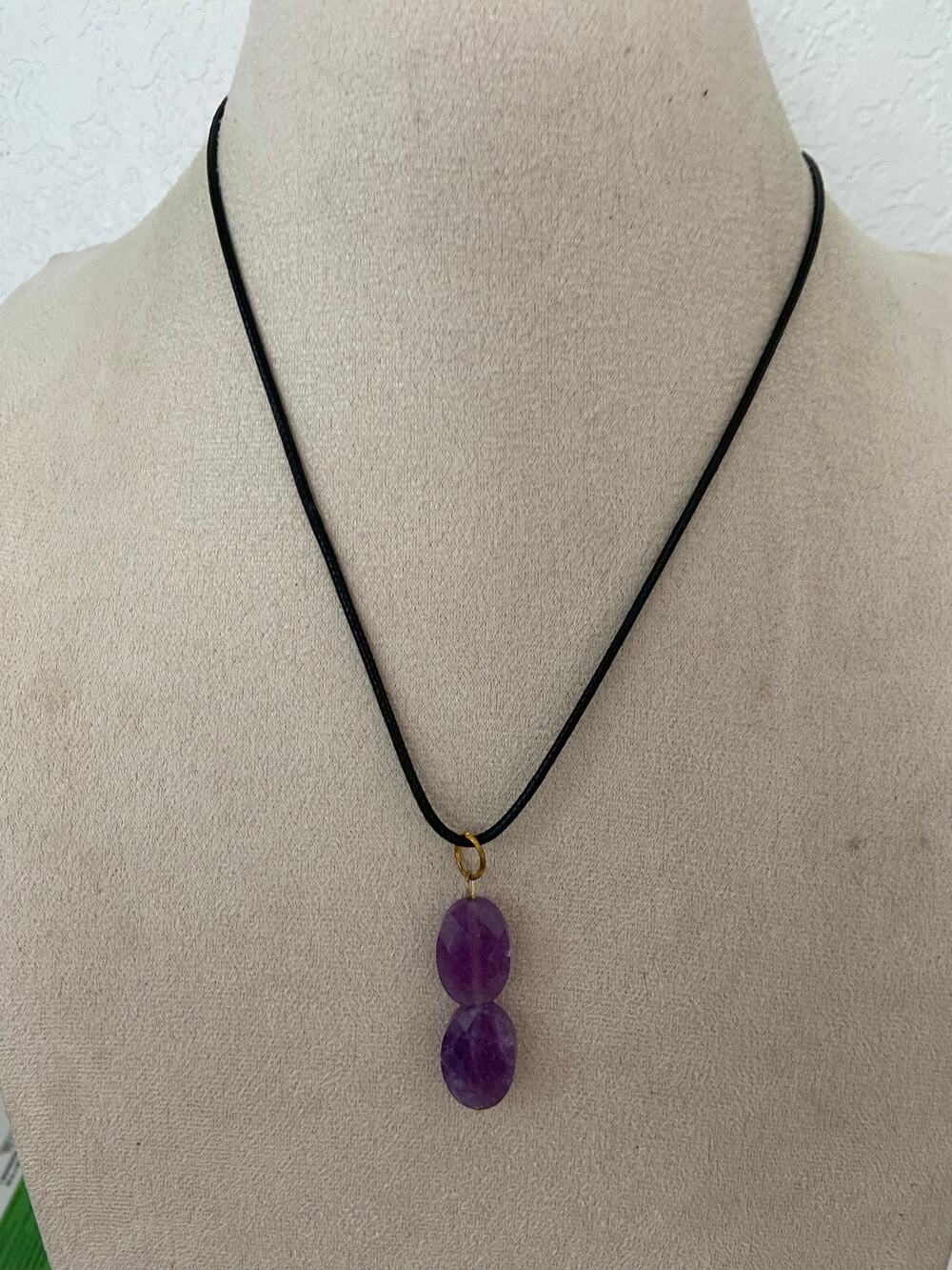 Amethyst pendant necklace